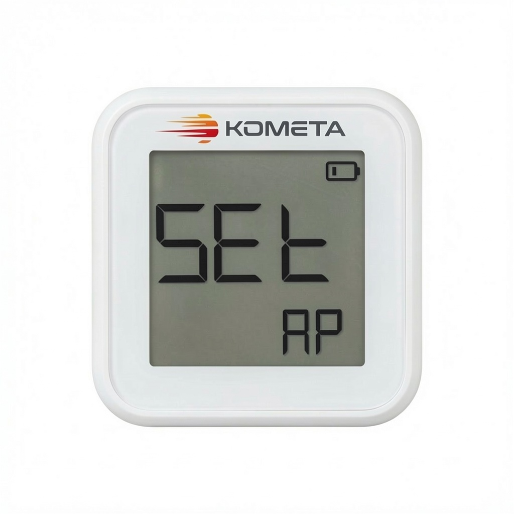 Дисплей датчика CMT-WiFi-TH-SH3 в режиме настройки — SEt, AP