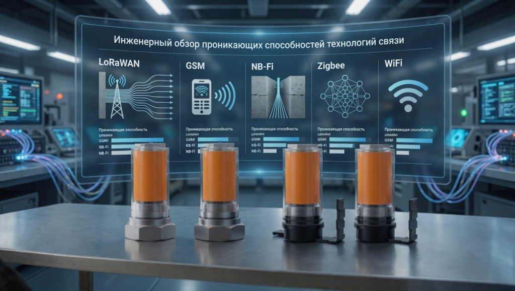 LoRaWAN — лидер по проникновению сигнала в подвалах в 2026 Проникающая способность LoRaWAN сквозь бетонные стены в 2026